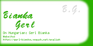 bianka gerl business card